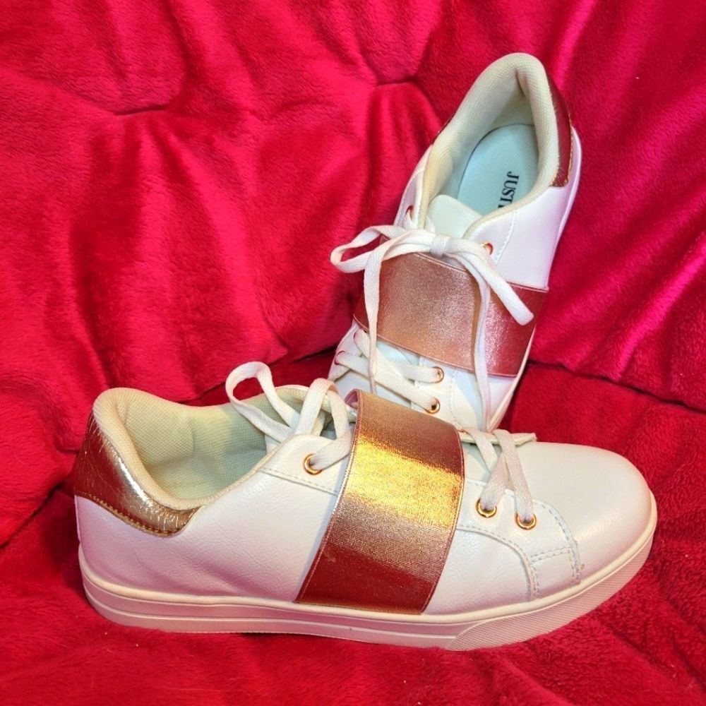 JustFab Yasmina Rosegold Sneakers